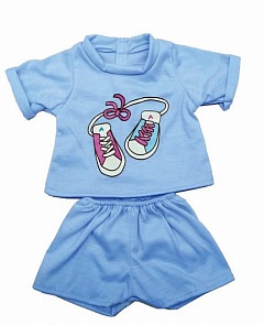 Одежда для куклы размером 38-43 см. - футболка и шортики (Mary Poppins, 452061)